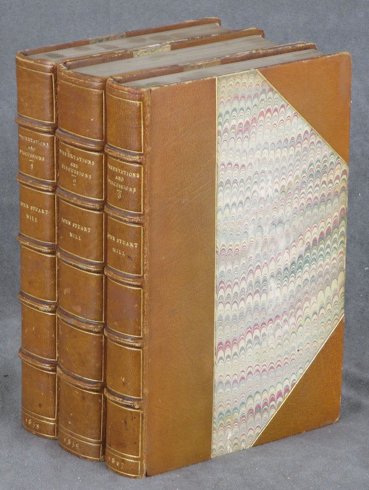 Item #C000030013 Dissertations and Discussions, Political, Philosophical, and Historical (1859 - 1867), 3 volumes. John Stuart Mill.