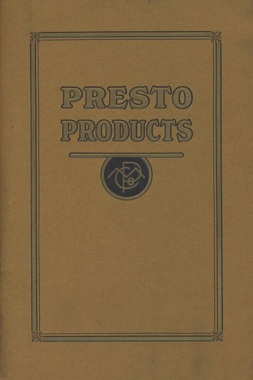 Item #C000030176 Presto Products 1920. Presto Manufacturing Co.