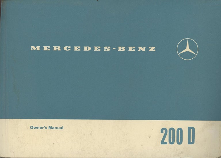 Item #C000030682 Owner's Manual for the Mercedes-Benz 2006 (1965), plus Kundendienstheft (Service Booklet), Catalog 'C' for parts for ,the Mercedes-Benz Type 190C - 190Dc (1964), Book of worldwide service locations for M-B, foldout Authorized Dealer Map for M-B dealerships in the US and Canada, and several other leaflets, brochures, papers, etc. Mercedes-Benz.