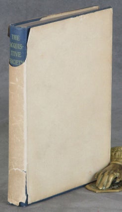 Item #C000031976 The Acquisitive Society - First American edition, 1920. R. H. Tawney