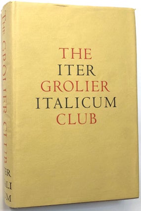 Item #C000032437 The Grolier Club Iter Italicum. Gabriel Austin