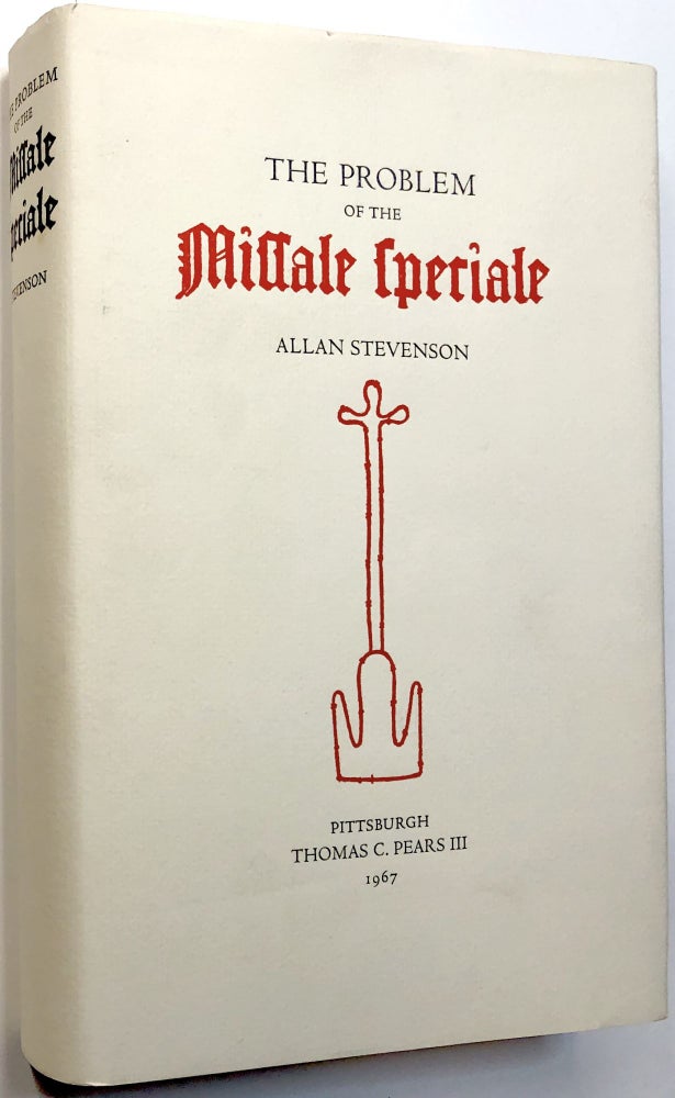 Item #C000032449 The Problem of the Missale Speciale. Allan Stevenson.