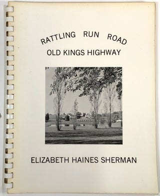 Item #C000032793 Old King's Highway from Mantua Creek to Raccoon Creek 1681 to 1702. Elizabeth H....