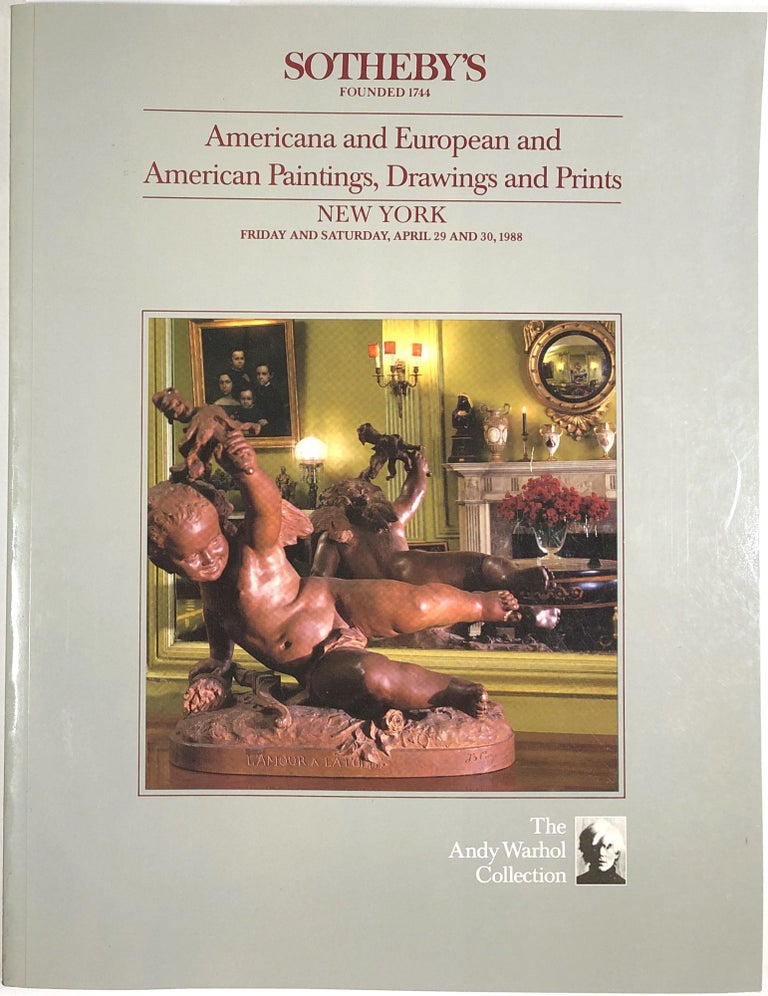Item #C000033735 The Andy Warhol Collection: Americana and European and American Paintings, Drawings and Prints. New York, Friday and saturday, April 29 and 30, 1988. Sale 6000, Vol. V. Sotheby's, Andy Warhol.