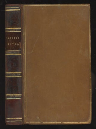 Item #C000034194 Lives, Characters, and an Address to Posterity. Gilbert Burnet, John Jebb