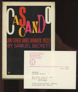 Cascando and other short dramatic pieces - first edition 1968 review copy with slip