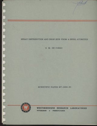 Item #C000036266 Three Westinghouse Research Laboratories Reports by S. M. De Corso, Including...