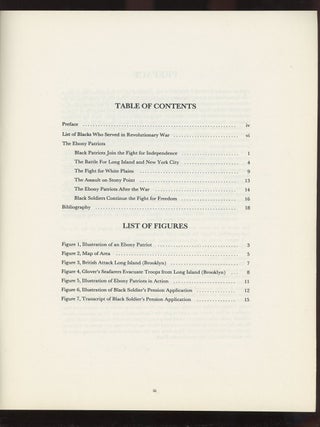 Ebony Patriots 76, Participation of Blacks in Battles of the American Revolution in the New York City Area, 1776-1779
