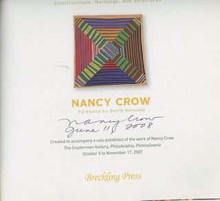 Item #C000036577 Crossroads: Constructions, Markings, and Structures, SIGNED by Nancy Crow...