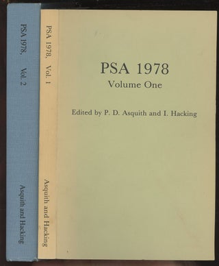 Item #C000036732 PSA 1978: Proceedings of the 1978 Biennial Meeting of the Philosophy of Science...