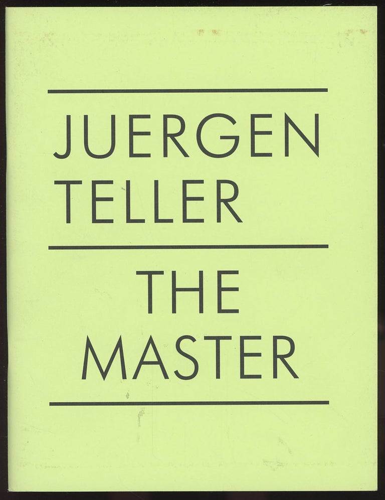 Item #C000037177 The Master II. Juergen Teller.