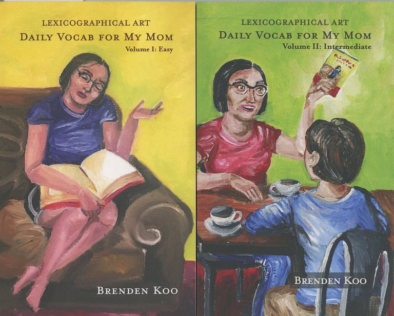 Item #C000037825 Daily Vocab for My Mom: Lexicographical Art (2 Volumes); Volume 1, Easy; Volume 2, Intermediate. Brenden Koo.