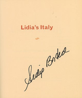 Lidia's Italy: 140 Simple and Delicious Recipes from the Ten Places in Italy Lidia Loves Most (Signed first edition)