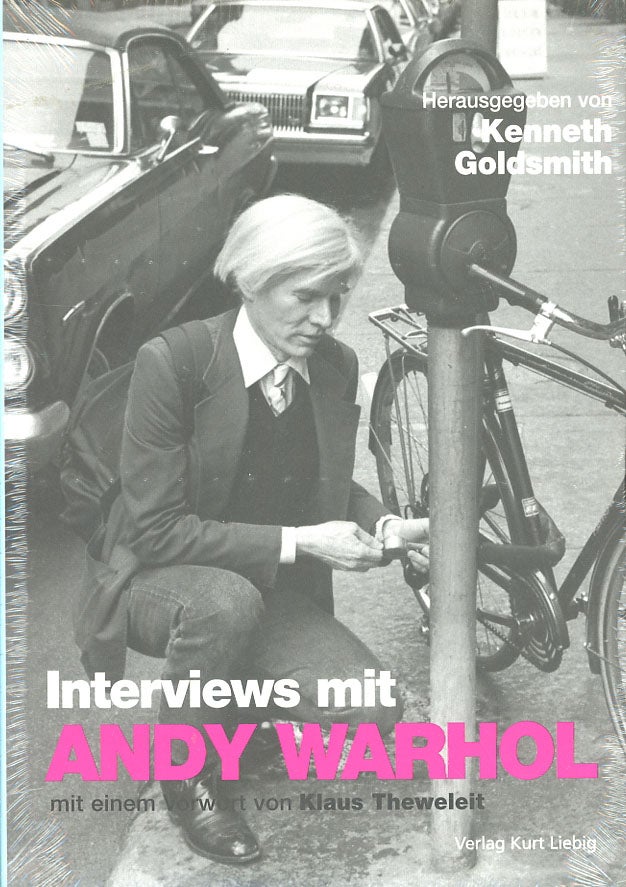 Item #C000038375 Interviews mit Andy Warhol [36 Interviews between 1962 - 1987]. Kenneth Goldsmith, Klaus Theweleit.