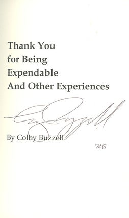 Thank You for Being Expendable and Other Experiences (signed copy)