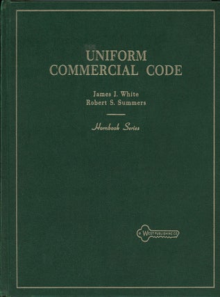 Item #C000038890 Uniform Commercial Code (Hornbook Series). James J. White, Robert S. Summers
