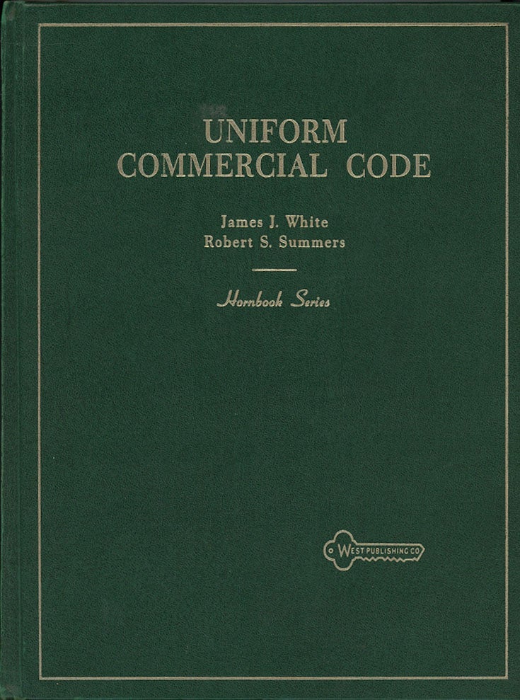 Item #C000038890 Uniform Commercial Code (Hornbook Series). James J. White, Robert S. Summers.