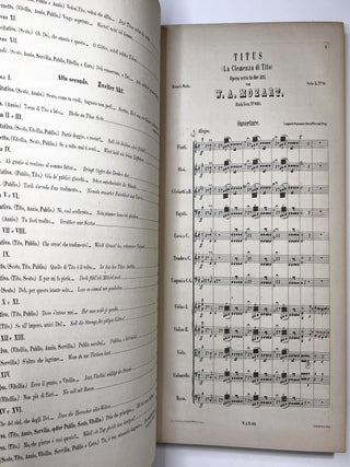Mozart's Werke: Titus / La Clemenza di Tito, Opera Seria Partitur in due Atti. Serie 5 Opern