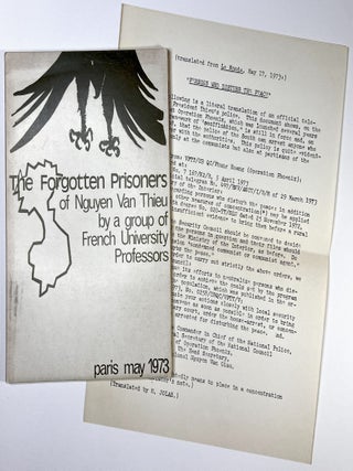Item #C00005520 The Forgotten Prisoners of Nguyen Van Thieu by a Group of French University...