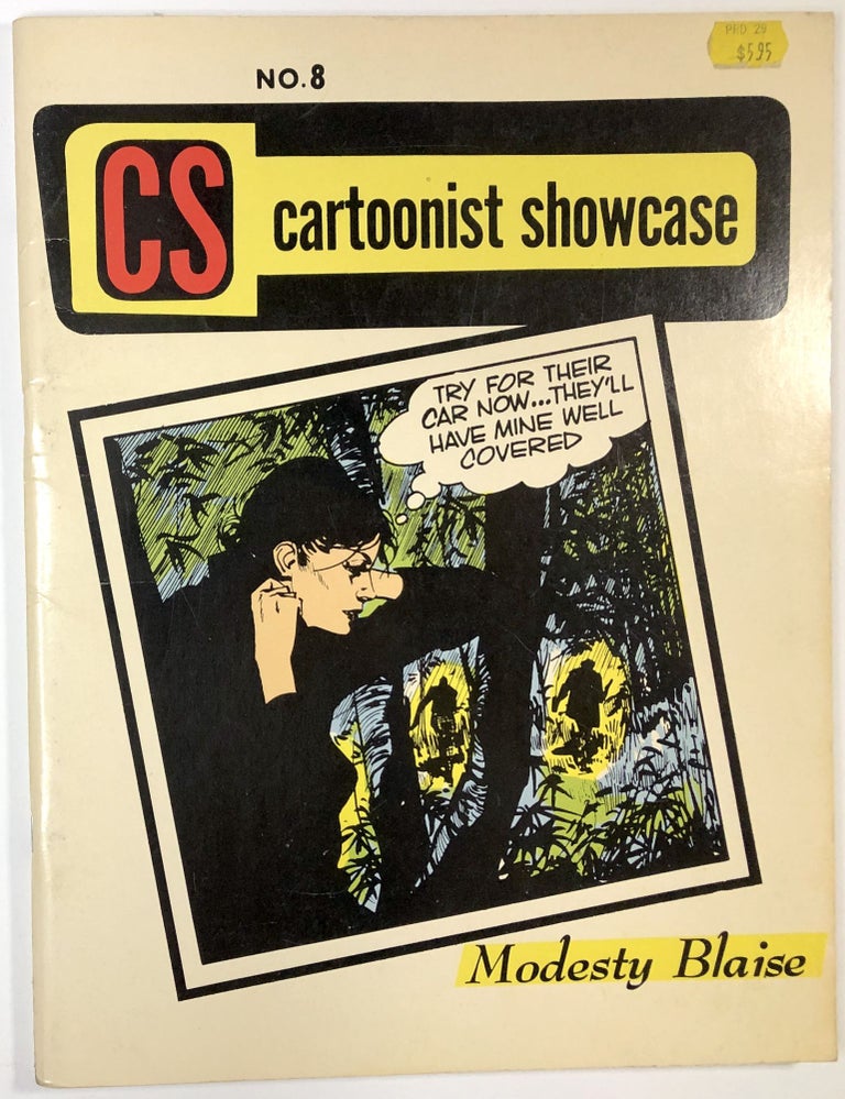 Item #C00005840 CS - Cartoonist Showcase, Volume 1, No. 8, September 1969. (featuring Modesty Blaise, Secret Agent X-9, & Tarzan). Peter O'Donnell, Edgar Rice Burroughs, Al Williamson, Edwin M. Aprill Jr.