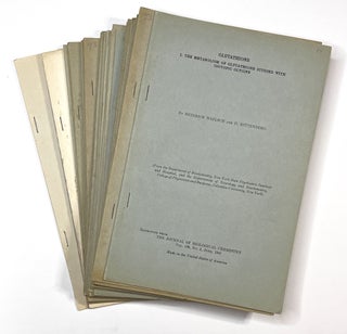 Item #C00006301 The Journal of Biological Chemistry - Off-Prints (32 vols.). David Rittenberg,...