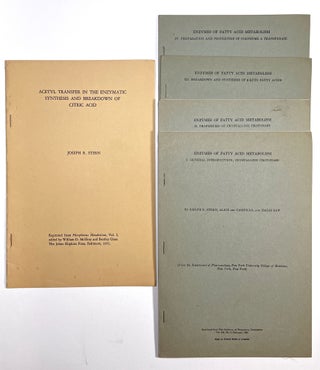 Item #C00006304 The Journal of Biological Chemistry - Off-Prints (5 vols.). Joseph R. Stern, et. al