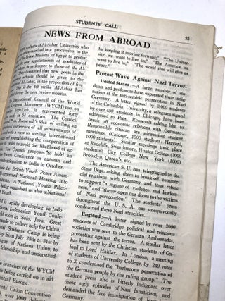 Student's Call: Journal of the Indian Student Movement. Vol. 2, No. 11. February 1939