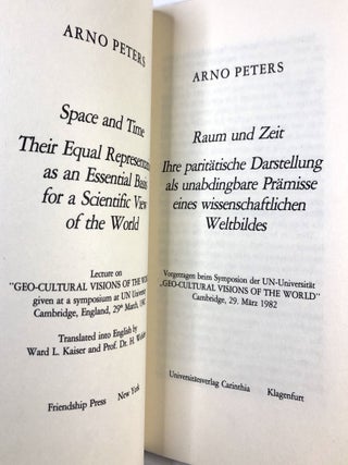 Space and Time: Their Equal Representation As an Essential Basis For a Scientific View of the World / Raum Und Zeit Ihre Paritätische Darstellung als unabdingbare Prämisse eines wissenschaftlichen Weltbildes