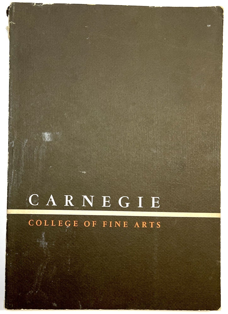 Item #C00008451 Carnegie College of Fine Arts - Announcement for 1960-1961. Carnegie Institute of Technology.