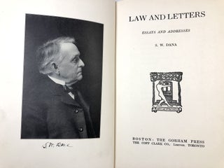 Law and Letters - Essays and Addresses