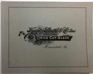 Item #C00009331 Krantz, Smith & Co., Inc., Honesdale, PA - Rich Cut Glass. Smith Krantz, Inc Co