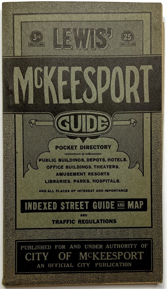 Item #C00009449 Lewis' McKeesport Guide. J. L. Lewis.