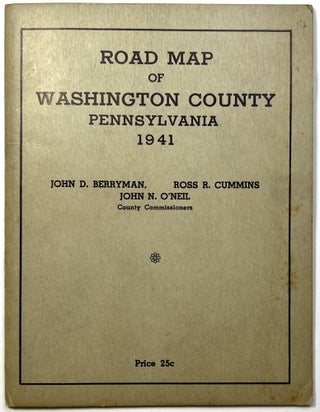 Road Map of Washington County, Pennsylvania, 1941