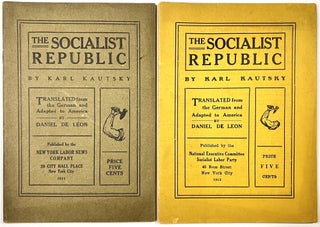 Item #C00009959 The Socialist Republic. Karl Kautsky, Daniel De Leon
