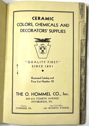 Ceramic - Colors, Chemicals and Decorators' Supplies. Illustrated Catalog and Price List Number 32.