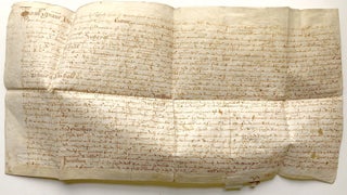 Item #H10155 1612 quitclaim deed for transfer of land in Graythwaite, UK, from Robert Rawlinson...