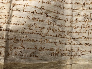 1612 quitclaim deed for transfer of land in Graythwaite, UK, from Robert Rawlinson to a relative