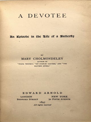 A Devotee, An Episode in the Life of a Butterfly