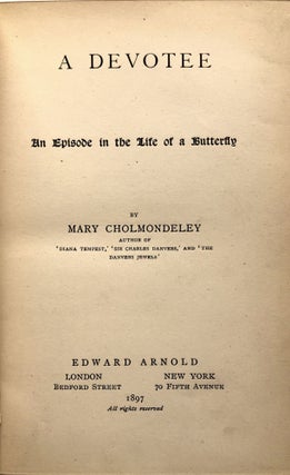 A Devotee, An Episode in the Life of a Butterfly