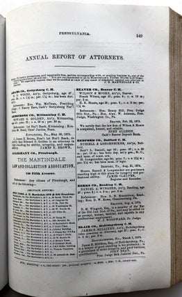 Martindale's United States Law Directory for 1875-6