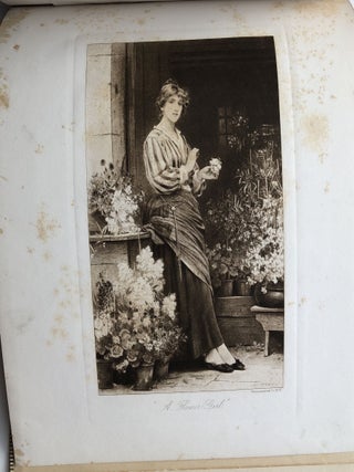 Bits of Modern Art: Six Photo-Gravures -- Love or Country; Italian Girl; Gossips at the Well; Lady of the Lake; A Bunch of Blue Ribbon; Flower Girl