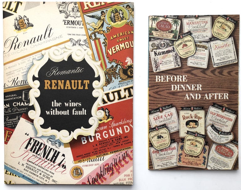 Item #H10449 Romantic Renault, the Wines without Fault. Cocktail Guide, L. N. Renault Co.