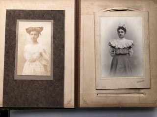 Item #H10458 1890s photo album: 24 cabinet photos, 26 CDVs, Altoona and Gettysburg