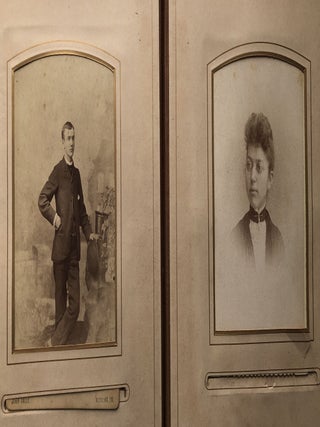 1890s photo album: 24 cabinet photos, 26 CDVs, Altoona and Gettysburg