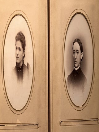 1890s photo album: 24 cabinet photos, 26 CDVs, Altoona and Gettysburg