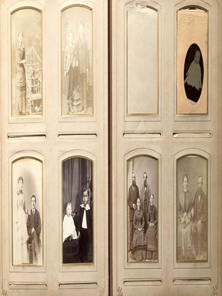 1890s photo album: 24 cabinet photos, 26 CDVs, Altoona and Gettysburg