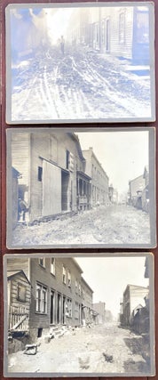 Item #H10466 3 8 x 10 photos of Apple Alley near E. Grant Ave, Duquesne PA ca. 1900