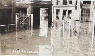 6 snapshots of the 1936 Pittsburgh Flood's effect on the Westinghouse Plant in East Pittsburgh
