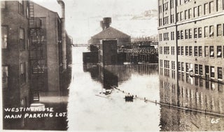 6 snapshots of the 1936 Pittsburgh Flood's effect on the Westinghouse Plant in East Pittsburgh