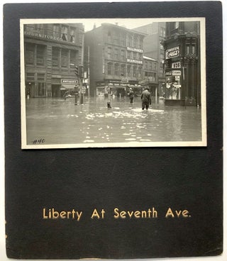 6 original 8 x 10 photos of 1936 Flood in Downtown Pittsburgh: Horne's at Penn Ave.; Diamond St. near Smithfield; Liberty & Smithfield; Liberty at Seventh Ave.; Tenth St. near Penn; Fifth and Liberty